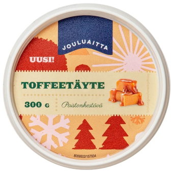 Термостойкий рождественский мармелад Jouluaitta (сливочный ирис) 300 гр
