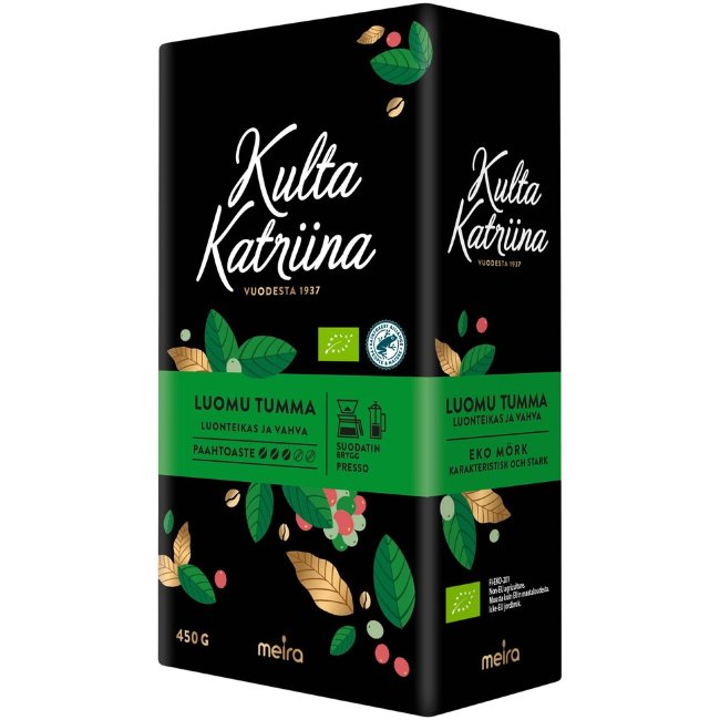 Фильтр-кофе Kulta Katriina Luomu тёмной обжарки 450 гр