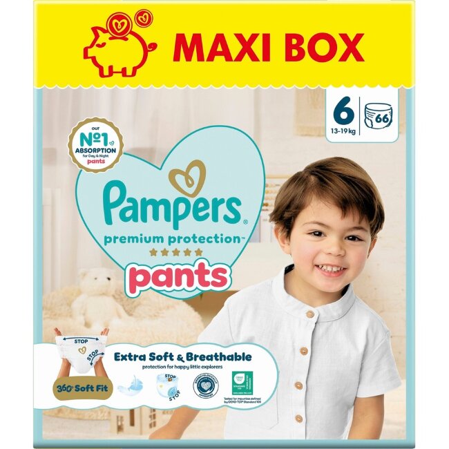 Подгузники-штаны Pampers Premium Protection S6 13-19 кг 66 шт Подгузники-штаны Pampers Premium Protection S6 13-19 кг 66 шт
