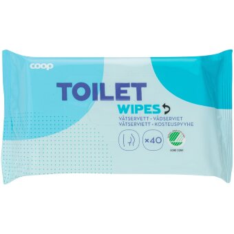 Влажные салфетки для туалета Coop 40 шт Влажные салфетки для туалета Coop 40 шт