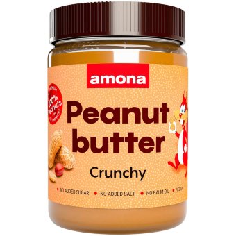 Арахисовая паста хрустящая Amona crunchy 100% натуральная 350 гр Арахисовая паста хрустящая Amona crunchy 100% натуральная 350 гр