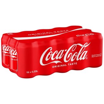 Газированный напиток Coca-Cola Original (уп 15 шт) 0,33 л