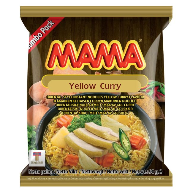 Лапша куриная Mama с желтым карри  90 гр