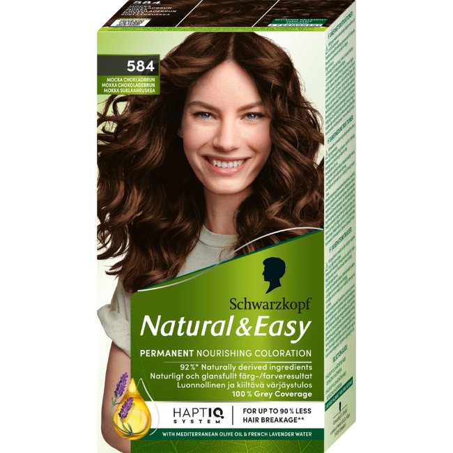 Краска для волос Schwarzkopf Natural & Easy 584 мокка шоколадно-коричневый Краска для волос Schwarzkopf Natural & Easy 584 мокка шоколадно-коричневый