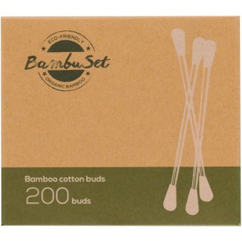 Бамбуковые ватные палочки BambuSet 200 шт