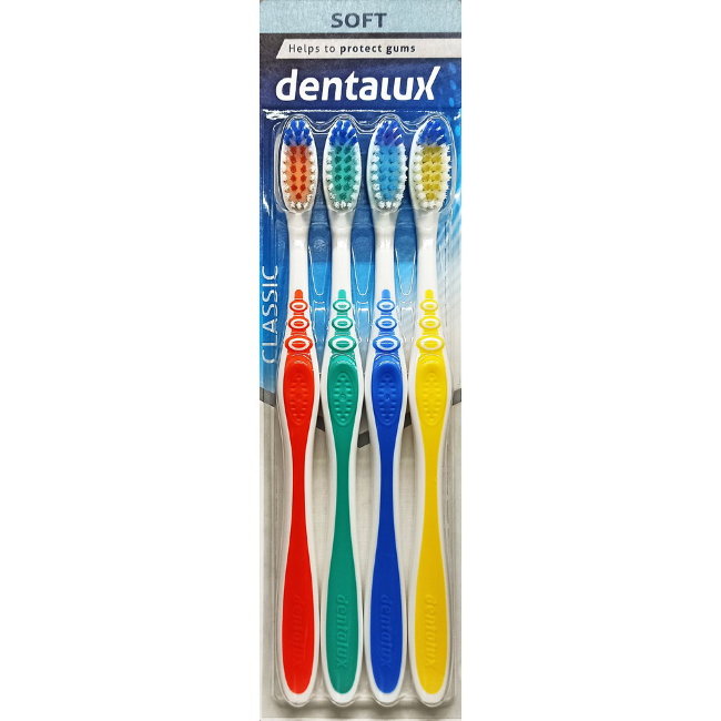 Мягкая зубная щётка (4шт) Dentalux Soft