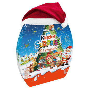 Большой шоколадный Адвент-календарь Kinder Surprise 370 гр Большой шоколадный Адвент-календарь Kinder Surprise 370 гр