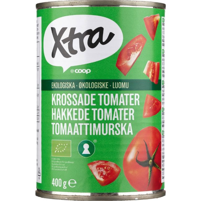 Томаты измельченные органические Xtra Luomu 400 гр