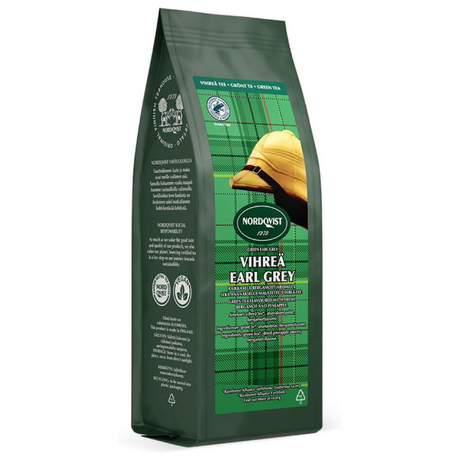 Зеленый чай Nordqvist бергамот, ананас 80 гр Earl Grey