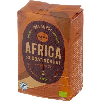 Светлообжаренный фильтр-кофе Herkku Luomu Africa 450 гр