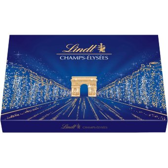 Набор изысканных конфет из молочного, темного и белого шоколада Lindt CHAMPS ELYSEES в коробке 469 гр