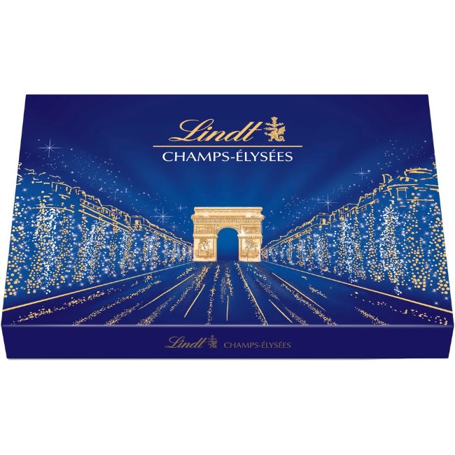 Набор изысканных конфет из молочного, темного и белого шоколада Lindt CHAMPS ELYSEES в коробке 469 гр