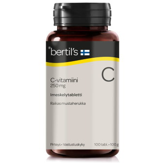 Витамин С Bertil's Puru 250 мг, 100 жевательных таблеток
