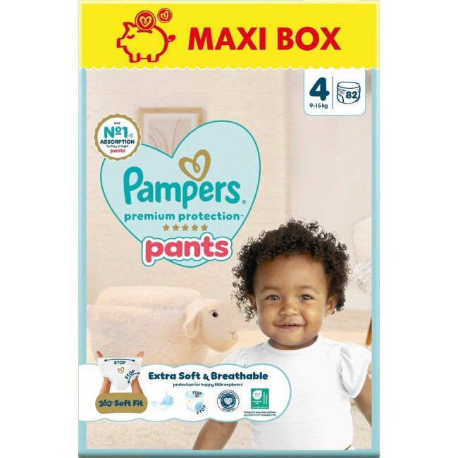 Подгузники-трусики Pampers Premium Protection S4 9-15 кг 82 шт