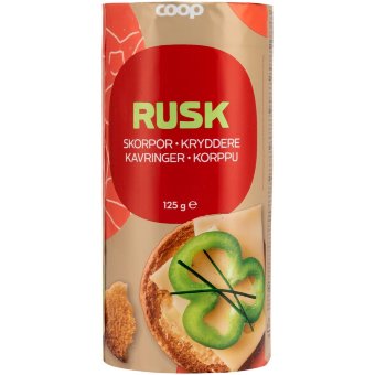 Хрустящие сухари Coop 125 гр