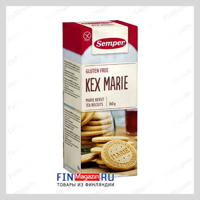 Бисквитное печенье Semper Kex Marie 160 гр