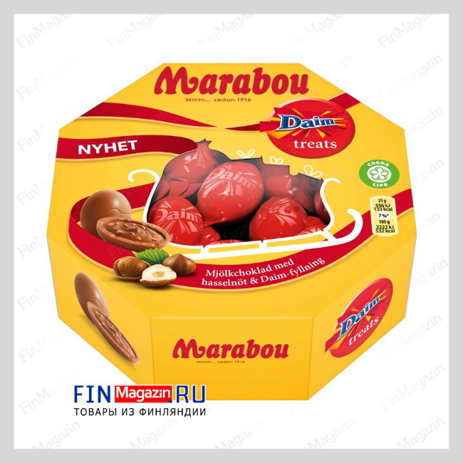 Шоколадные конфеты Marabou Daim Treats 144 гр