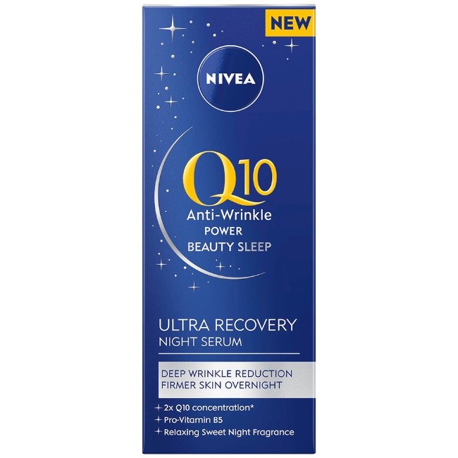 Ночной сыворотка против морщин NIVEA Q10 Anti-Wrinkle Power Ultra Recovery 30 мл Ночной сыворотка против морщин NIVEA Q10 Anti-Wrinkle Power Ultra Recovery 30 мл