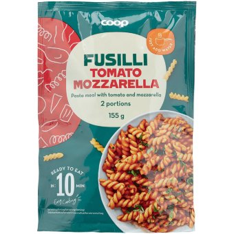 Макароны с томатами и моцареллой быстрого приготовления Coop 155 г