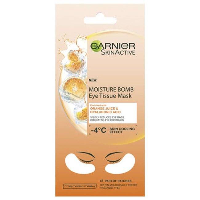 Маска для области вокруг глаз с апельсиновым соком Garnier Skin Active уменьшает появление мешков под глазами 6 гр