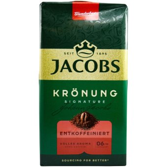 Кофе молотый Jacobs Krönung без кофеина 500 гр