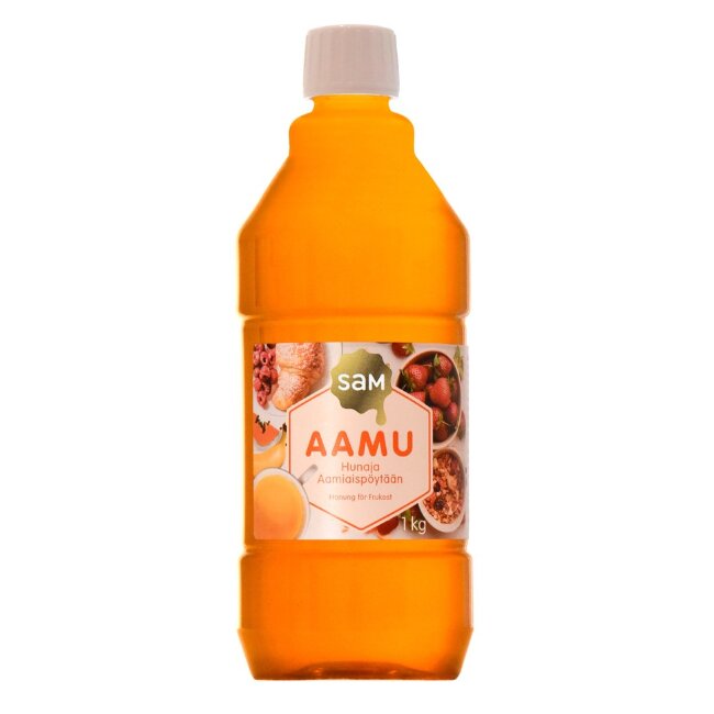Мёд Hunajainen SAM AAMU для завтрака 1,0 кг Мёд Hunajainen SAM AAMU для завтрака 1,0 кг