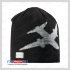Шапка Lassie Beanie 728697 унисекс, цвет черный, размер S, 46-48 см (черная с серым)