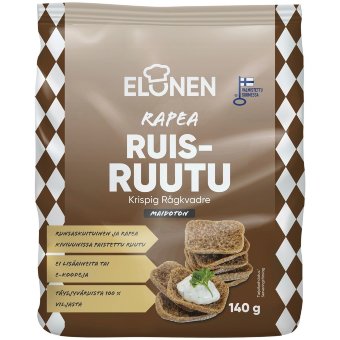 Хрустящие ржаные сухарики Elonen 140 гр