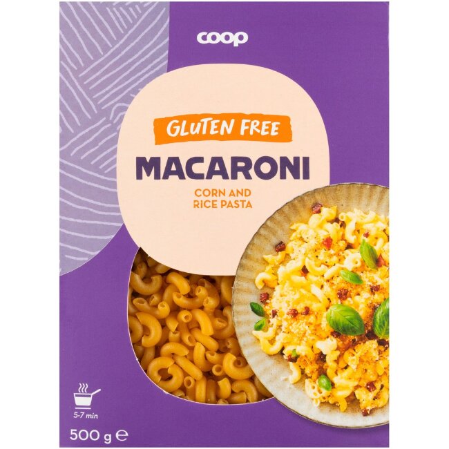 Макароны без глютена из кукурузы и риса 500 гр Макароны без глютена из кукурузы и риса 500 гр