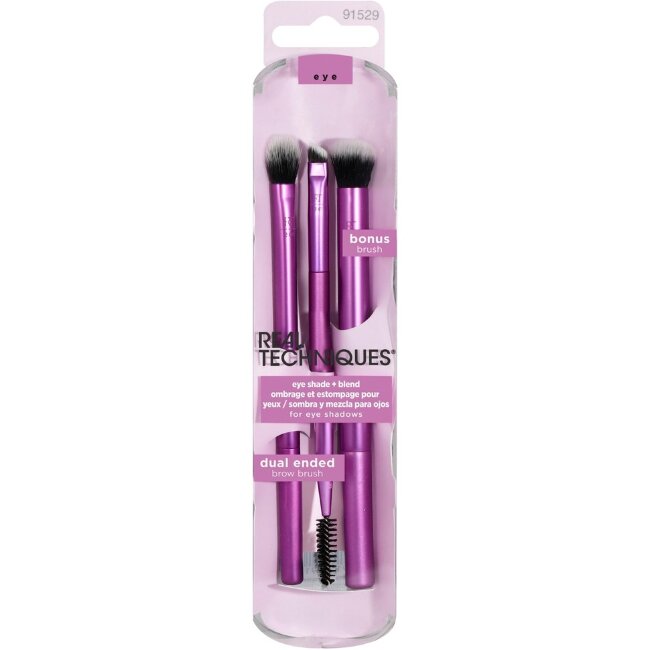 Набор из 3 кистей для век Real Techniques Eye Shade + Blend