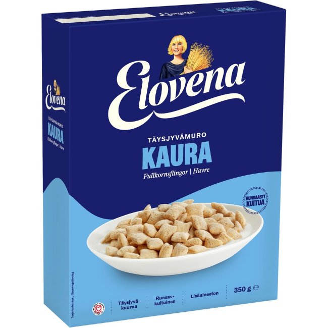 Цельнозерновые овсяные хлопья Elovena 350 гр