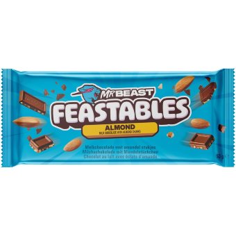 Молочный шоколад (миндаль) MrBeast Feastables плитка 60 гр