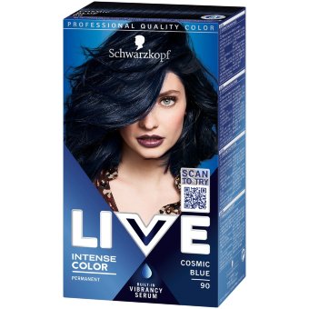 Крем-краска для волос Schwarzkopf LIVE 90 Cosmic Blue Крем-краска для волос Schwarzkopf LIVE 90 Cosmic Blue