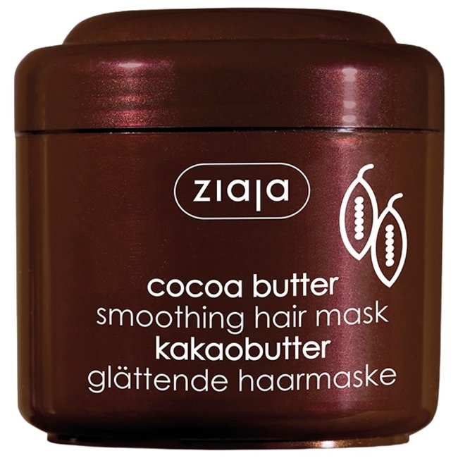 Маска для волос Ziaja с какао сглаживающая для сухих, поврежденных или окрашенных волос 200 мл