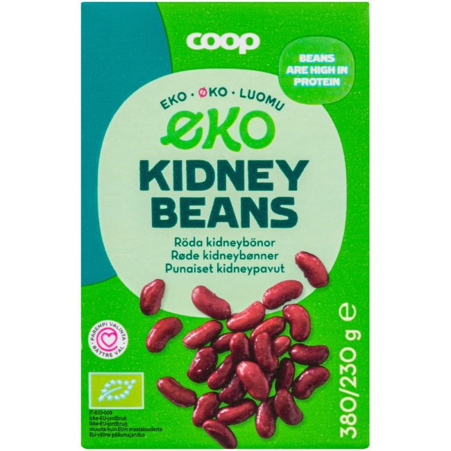Фасоль красная Кидни органическая Coop 380 гр