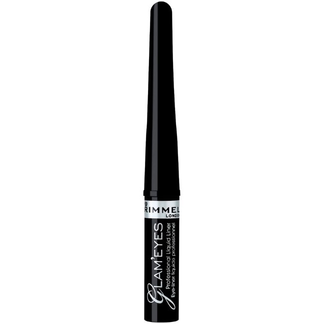 Жидкая подводка для глаз Rimmel Glam'Eyes Professional 3,5 мл 001 Black Glamour