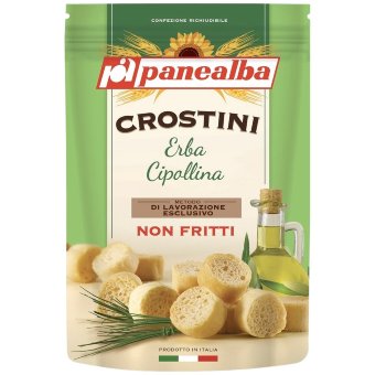 Крутоны с зеленым луком Panealba Crostini 100 гр Крутоны с зеленым луком Panealba Crostini 100 гр