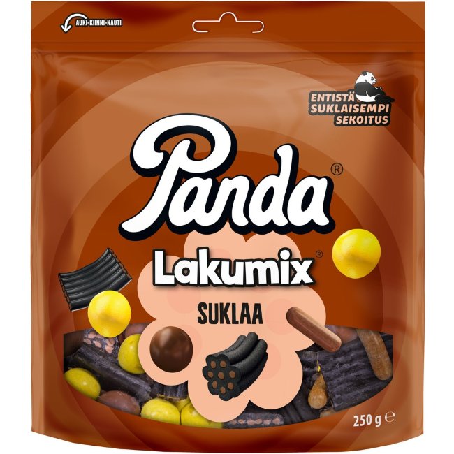 Смесь шоколадно-лакричных конфет Panda LakuMix 250 гр