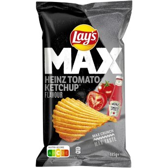 Чипсы Lay's MAX с кетчупом Heinz 185 гр