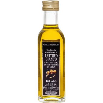 Extra Virgin оливковое масло Giuliano Tartufi с белым трюфелем 100 мл Extra Virgin оливковое масло Giuliano Tartufi с белым трюфелем 100 мл