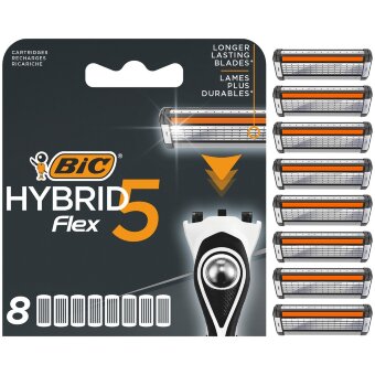 Запасные лезвия BIC Hybrid Flex 5 8 шт