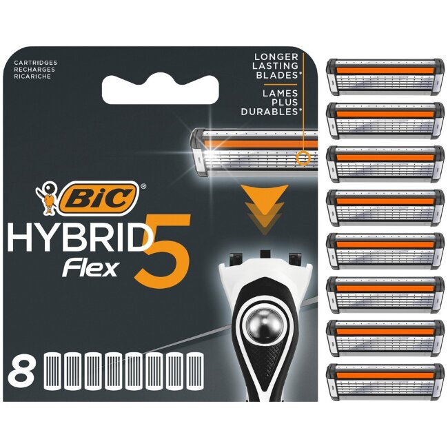 Запасные лезвия BIC Hybrid Flex 5 8 шт Запасные лезвия BIC Hybrid Flex 5 8 шт