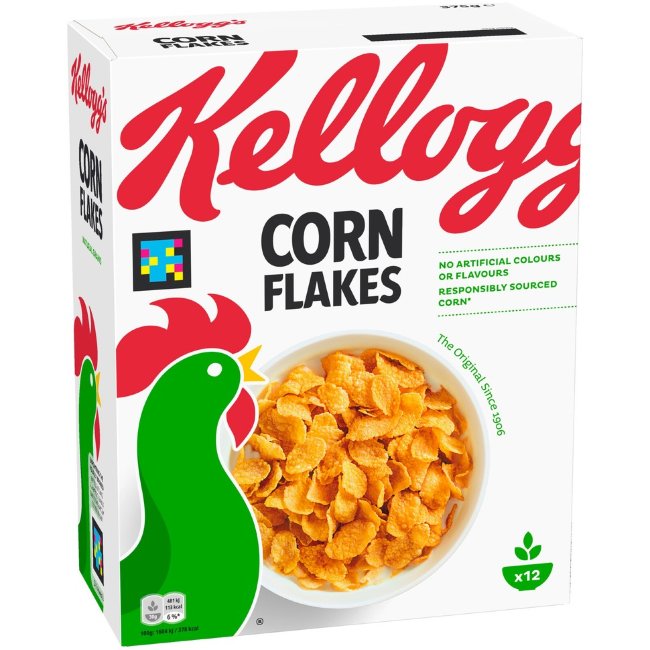 Кукурузные хлопья KELLOGG'S (уп 12 шт) 375 гр