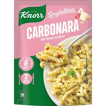 Паста-обед Knorr Spaghetteria Carbonara с беконом и сыром 154 гр (2 порции)