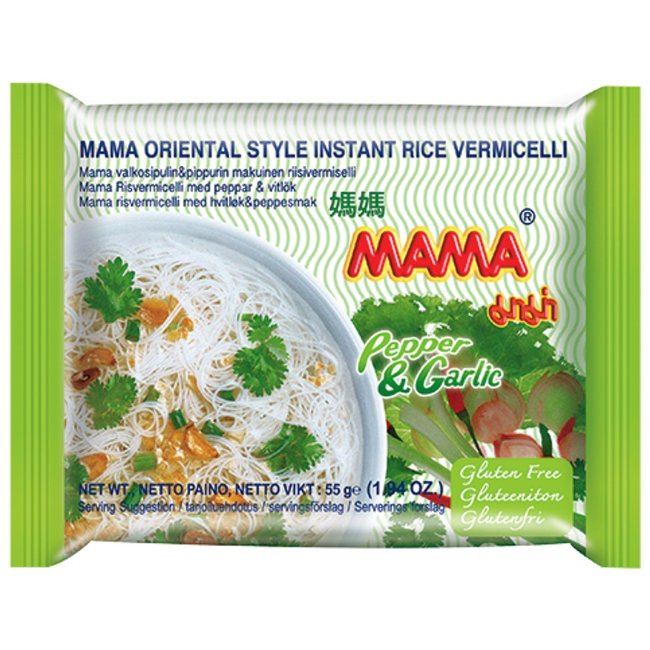 Лапша рисовая Mama с овощами 55 гр