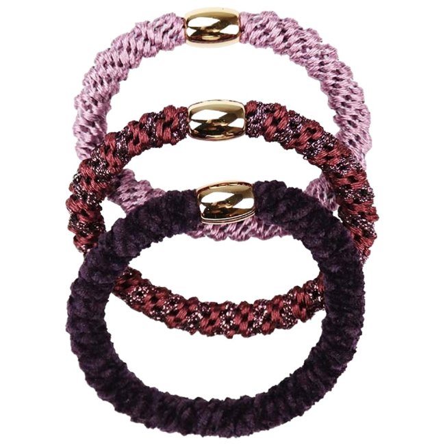 Аксессуары со стилем Hiuslenkki розовый микс (уп 3 шт)