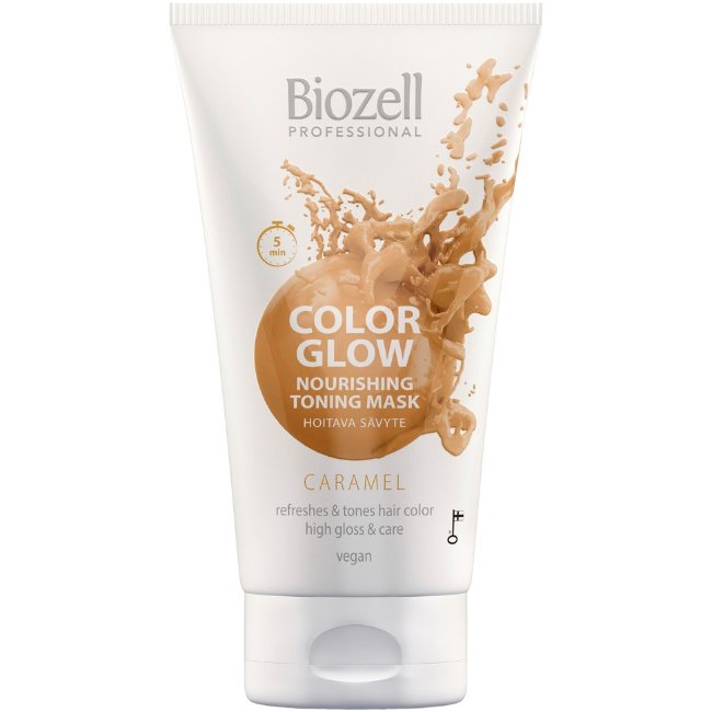 Уходовая тонирующая маска Biozell Color Glow Caramel 150 мл