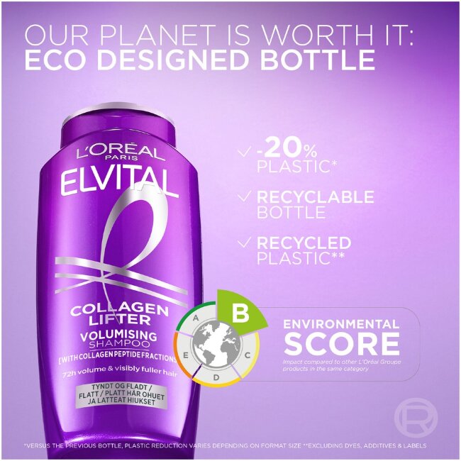 Шампунь L'Oréal Paris Elvital Collagen Lifter 250 мл для тонких и лишённых объёма волос Шампунь L'Oréal Paris Elvital Collagen Lifter 250 мл для тонких и лишённых объёма волос