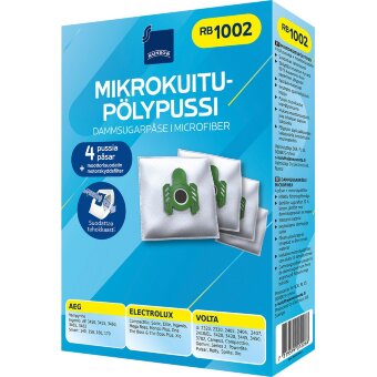 Пылесборники Rainbow RB1002 4 шт + моторный фильтр