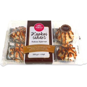 Пирожные с кокосом и шоколадом Satumaista 250 гр